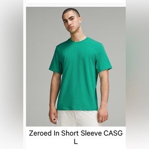lululemon athletica Green Zeroed in  Short Sleeve Tee